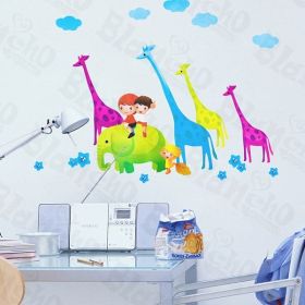 Giraffe Friends - Wall Decals Stickers Appliques Home Decor
