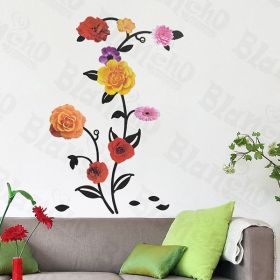Rose Blossom - Wall Decals Stickers Appliques Home Decor