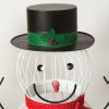 Set of Two Wire Snowmen Displays
