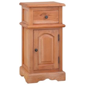 Bedside Cabinet Solid Mahogany Wood (Color: Brown)